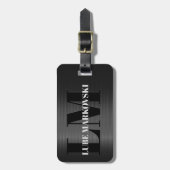 光沢のあるグレーカーボンファイバーテクスチャラゲッジタグ4 ラゲッジタグ (正面縦)