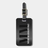 光沢のあるグレーカーボンファイバーテクスチャラゲッジタグ5 ラゲッジタグ (正面縦)