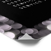 光沢のあるグロスサービス価格表メニュー編集可能な印刷物 ポスター (角)