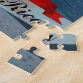 光沢のあるコスタリカの旗 ジグソーパズル (側面)