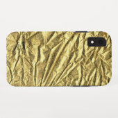 光沢のあるゴールドのホイル Case-Mate iPhoneケース (裏面(横))