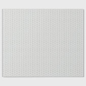 光沢のあるシルバーハート ラッピングペーパー (フラット)