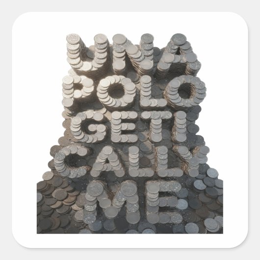 光沢のあるシルバー UNAPOLOGETICALLY ME ステッカー グラフィック (正面)