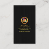 光沢のあるシ絵を描アエレガントンの黒木グランジ師 名刺 (裏面)