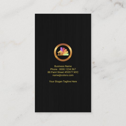 光沢のあるシ絵を描アエレガントンの黒木グランジ師 名刺 (裏面)