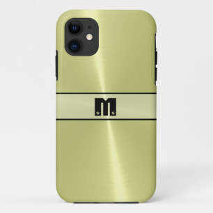 光沢のあるスクールテンレス鋼メタル4 iPhone 11 ケース