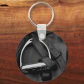 光沢のあるスターラップ キーホルダー (正面)