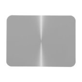 光沢のあるスチールメタルの背景テンプレート マグネット (横)