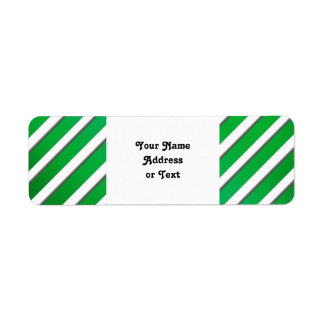 光沢のあるストライプ緑のオプション（2番目の色を追加） ラベル