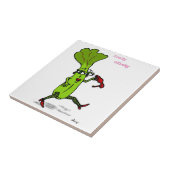 光沢のあるセロリタイル タイル (側面)