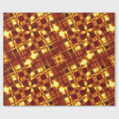 光沢のあるタータンチェック格子模様 ラッピングペーパー (フラット)