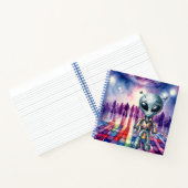 光沢のあるディスコエイリアンノート ノートブック (内部)