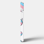 光沢のあるトランスジェンダープライドフラグ Case-Mate iPhoneケース (裏面 / 左)