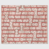 光沢のあるドミノの包装紙 ラッピングペーパー (フラット)