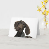 光沢のあるハイイログマの挨拶状 カード (黄色い花)