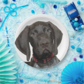 光沢のあるハイイログマ ペーパープレート (パーティー)