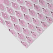 光沢のあるピンクのグリッターマーメイドはかりで測魚 薄葉紙 (詳細)