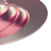 光沢のあるピンクカボチャ カッティングボード (角)