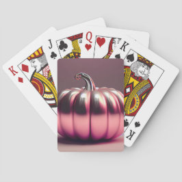 光沢のあるピンクカボチャ トランプ