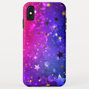 光沢のあるピンク色の背景 iPhone XS MAXケース