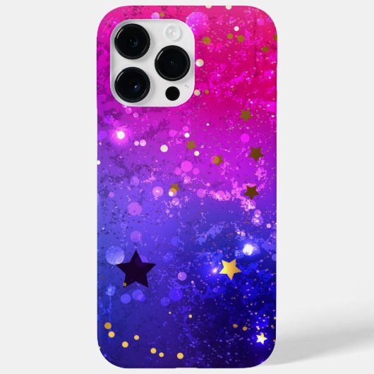 光沢のあるピンク色の背景 Case-Mate iPhoneケース (裏面)