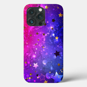 光沢のあるピンク色の背景 iPhone 13 PROケース