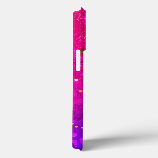 光沢のあるピンク色の背景 Case-Mate iPhoneケース (裏面 / 右)