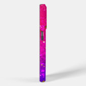 光沢のあるピンク色の背景 Case-Mate iPhoneケース (裏面 / 右)