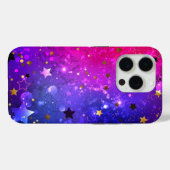 光沢のあるピンク色の背景 Case-Mate iPhoneケース (裏面 (横))