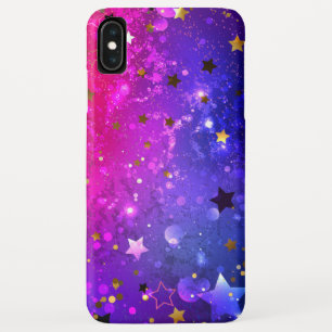 光沢のあるピンク色の背景 iPhone XS MAXケース