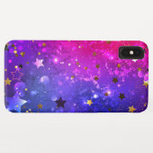 光沢のあるピンク色の背景 Case-Mate iPhoneケース (裏面(横))