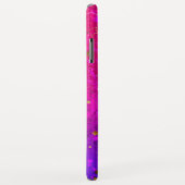 光沢のあるピンク色の背景 Case-Mate iPhoneケース (裏面/右)