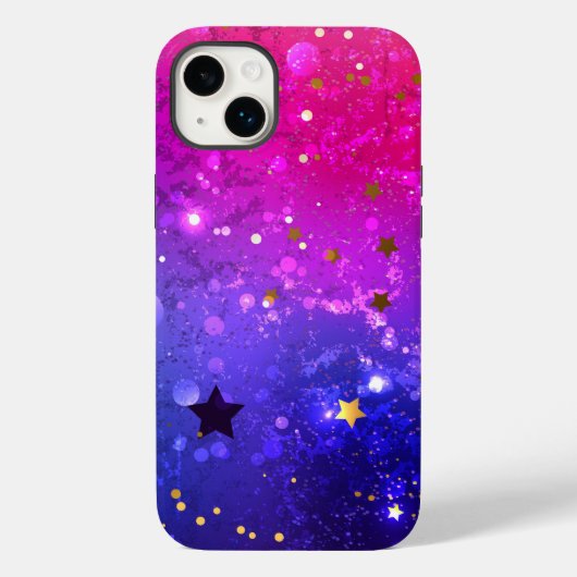 光沢のあるピンク色の背景 Case-Mate iPhoneケース (裏面)