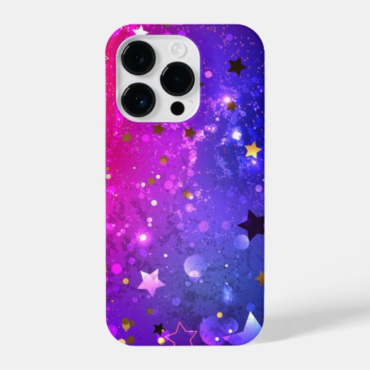 光沢のあるピンク色の背景 iPhoneケース (裏面)