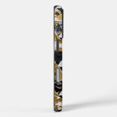 光沢のあるファセット:テクスチャ付きトリオ Case-Mate iPhoneケース (裏面 / 右)