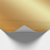 光沢のあるフェイクな金ゴールドのエレガントでモダンな金ギフトの魅力 ラッピングペーパー (角)