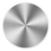 光沢のあるフェイクシルバートーンステンレス鋼 セラミックノブ (正面)