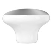 光沢のあるフェイクシルバートーンステンレス鋼 セラミックノブ (側面)