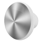 光沢のあるフェイクシルバートーンステンレス鋼 セラミックノブ (右)