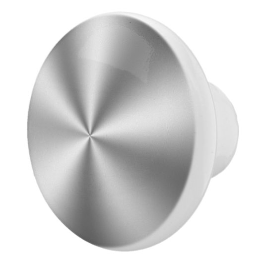 光沢のあるフェイクシルバートーンステンレス鋼 セラミックノブ (右)