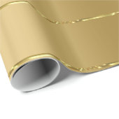 光沢のあるフェイク金ゴールドストライプパターン ラッピングペーパー (ロールコーナー)
