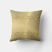 光沢のあるフェイク金ゴールドメタリックな外観の背景 クッション (裏面)