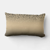 光沢のあるフォイルのコンフェティまたはダイアモンド、リップパーソナライズされた- ランバークッション (裏面)