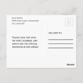 光沢のあるブルゴーニュと金ゴールド写真の卒業 ポストカード (裏面)