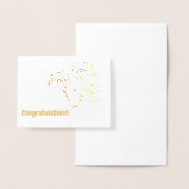 光沢のあるブーケカード 箔カード (ディスプレー)