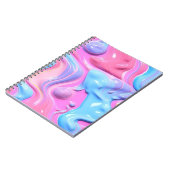 光沢のあるプラスチック気泡抽象芸術 ノートブック (左側)