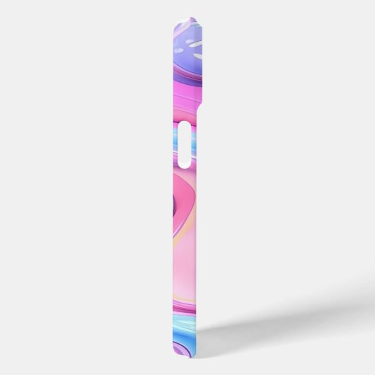 光沢のあるプラスチック気泡抽象芸術 Case-Mate iPhoneケース (裏面 / 右)