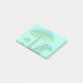 光沢のあるホログラフィックキノコ ポストイット (アングル)