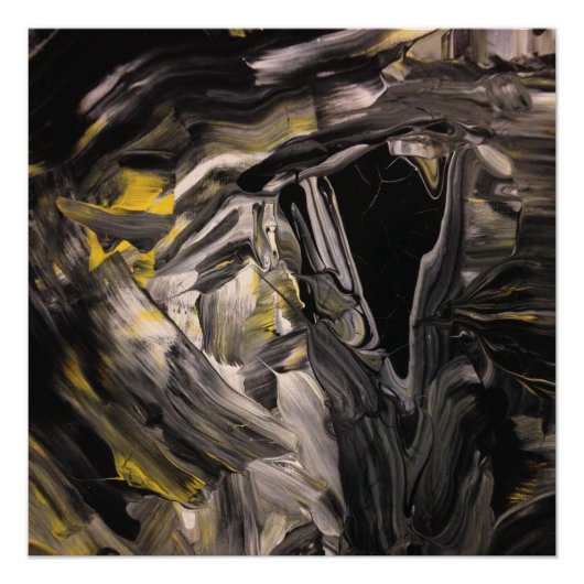 光沢のあるポスタモダンー絵を描抽象芸術の直感的 ポスター (正面)