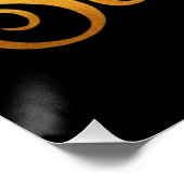 光沢のあるポスターを上に立ち上げて輝く ポスター (コーナー)